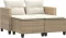 vidaXL Gartensofa 2-Sitzer mit Hockern Vorschaubild