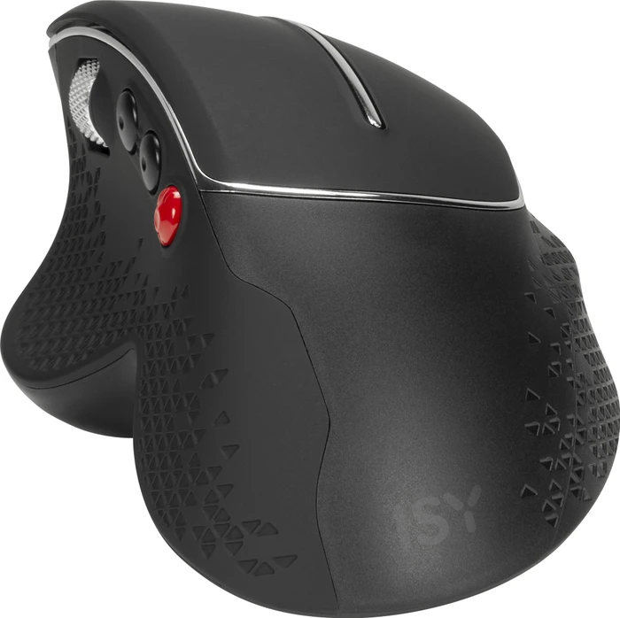 ISY IEM-3000 Wireless Ergonomic Mouse schwarz/silber, USB