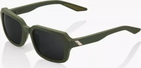 100% Rideley soft tact army green/black mirror lens