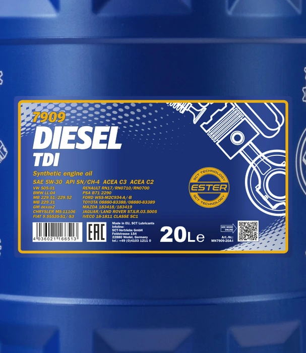 Mannol Diesel TDI 5W-30 20l