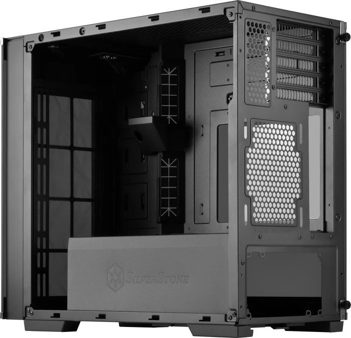 SilverStone Lucid LD01, schwarz/weiß, Glasfenster