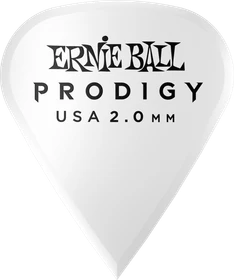 Ernie Ball White Sharp Prodigy Pick, 2.0mm, 6-Pack