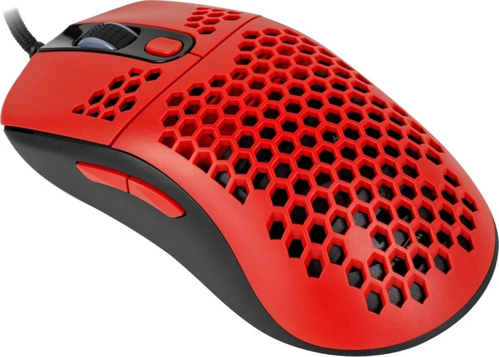 Arozzi Favo Gaming Maus schwarz/rot, USB