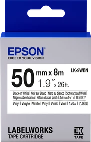 Epson LK-9WBN Beschriftungsband, 50mm, schwarz/weiß