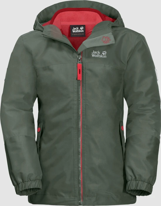 Jack Wolfskin Girls Iceland 3in1 Funktionsjacke thyme green (Junior)