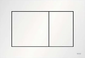 TECE TECEnow WC-Betätigungsplatte für Zweimengentechnik 220x150x5mm weiß matt