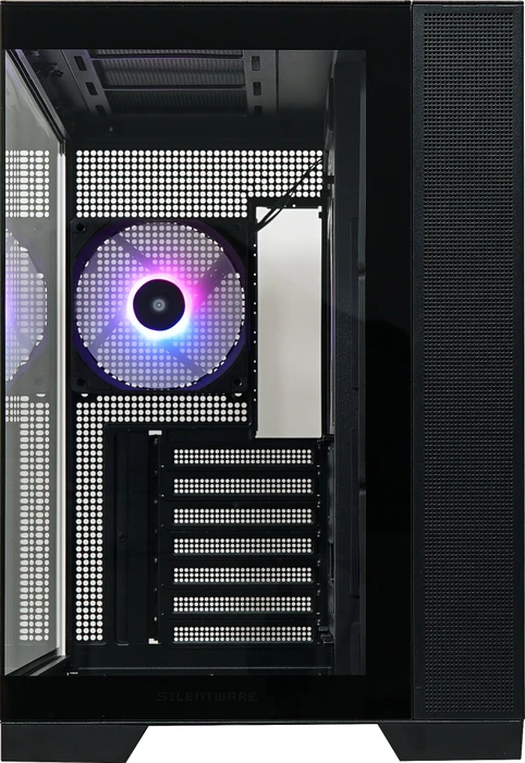 Silentware View A-RGB Black, Glasfenster