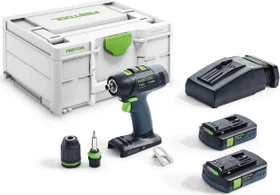 Festool T 18+3 C 3.1-Plus Akku-Bohrschrauber inkl. Systainer + 2 Akkus 3.1Ah