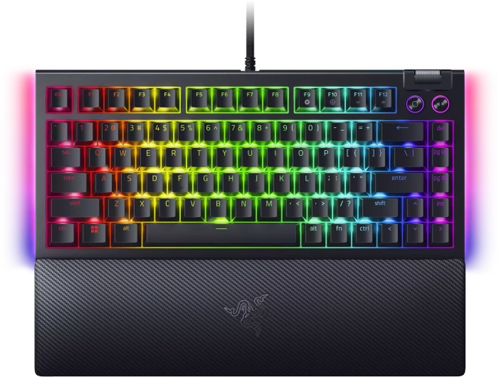 Razer BlackWidow V4 75%, hot-swap, Razer ORANGE Tactile Gen-3, USB, EN