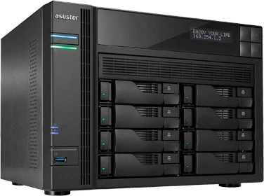 Asustor AS6208T, 4GB RAM, 4x RJ-45 1000Base-T, 3x USB-A 3.0