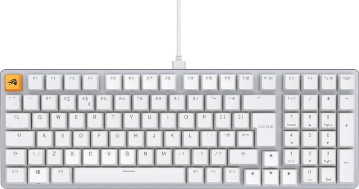 Glorious GMMK 2 Full Size, 96%, weiß, LEDs RGB, Glorious Fox Linear, USB, UK