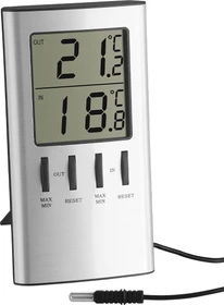 TFA Dostmann Temperaturstation silber, digital