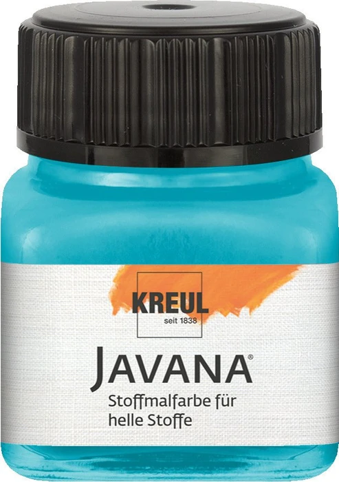 Kreul Javana Stoffmalfarbe für helle Stoffe, türkisblau, 20ml