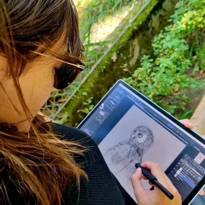 Wacom MovinkPad Pro 14, hellgrau, Snapdragon 8s Gen 3, 12GB RAM, 256GB Flash