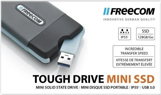 Freecom ToughDrive Mini SSD, 128GB, USB-A 3.0