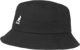 Kangol Washed Bucket Hut schwarz