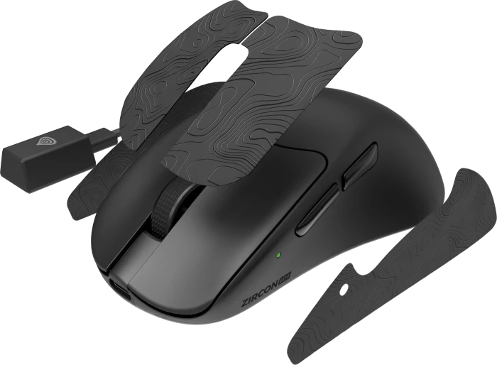 Genesis Zircon 606 8k Wireless Ultra-Lightweigt Gaming Mouse, schwarz, USB/Bluetooth