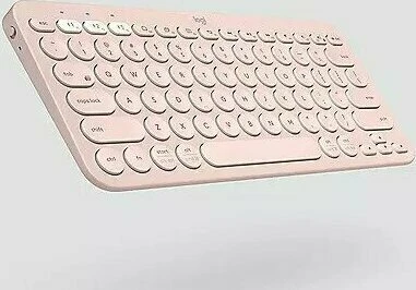 Logitech K380 Multi-Device Keyboard, Rose, Bluetooth, DE