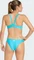 adidas 3-Streifen V-Back Bikini-Set lucid cyan/flash aqua (Damen) Vorschaubild