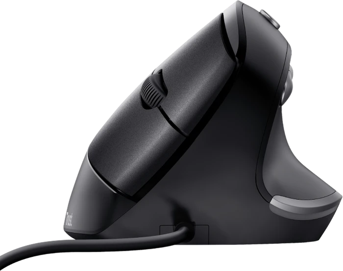 Trust Bayo Vertical Ergonomic Mouse schwarz/grau, ECO zertifiziert, USB