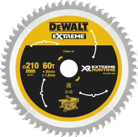 DeWalt DT99567 Extreme Runtime Kreissägeblatt 60Z, 210x1.24x30mm, 1 Stück