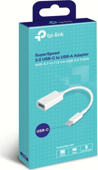 TP-Link USB-C 3.0 [Stecker] auf USB-A 3.0 [Buchse], Adapterkabel, weiß