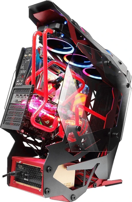 Antec Torque, anthrazit/rot, Glasfenster
