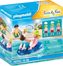 playmobil Family Fun Badegast mit Schwimmreifen