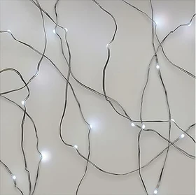 Emos Nano Lichterkette silber LED 40x tageslichtweiß