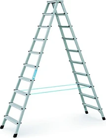 Zarges Z600 Alu genietet 2-tlg. Stehleiter, 2x 10 Stufen