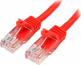 StarTech RNS PVC Patchkabel, Cat5e, U/UTP, RJ-45/RJ-45, 1m, rot