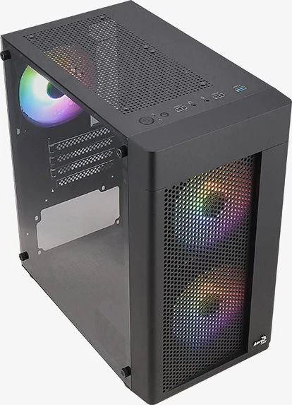 AeroCool Hexform, inkl. 3x Lüfter, Lüfter LED RGB, Glasfenster