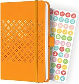 Sigel Jolie Wochenkalender 2024, A6, Hardcover, orange, 87 Blatt