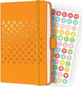 Sigel Jolie Wochenkalender 2024, A6, Hardcover, orange, 87 Blatt