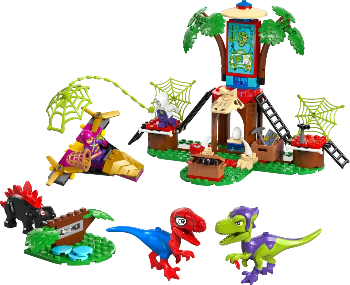 LEGO Marvel Super Heroes Spielset - Showdown am Baumhaus: Spidey-Rex vs. Gobby-Raptor