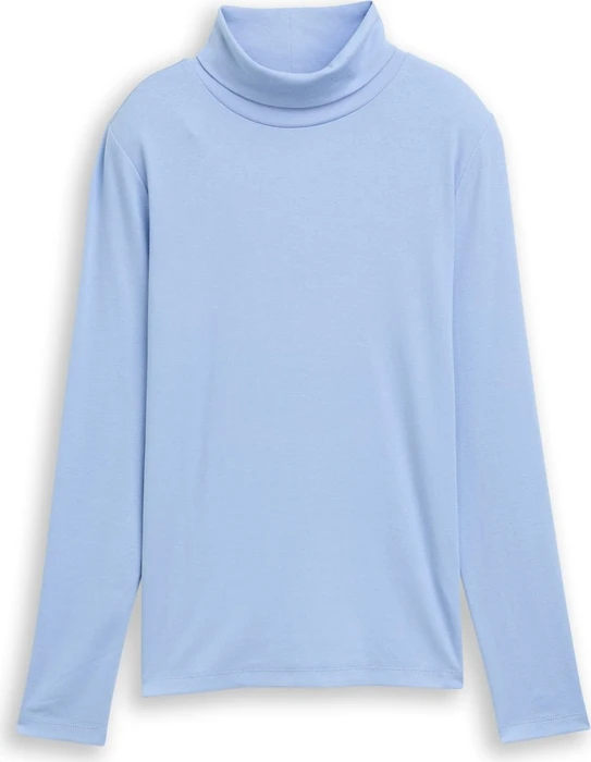 Tom Tailor Rollkragen Shirt langarm light fjord blue (Damen)