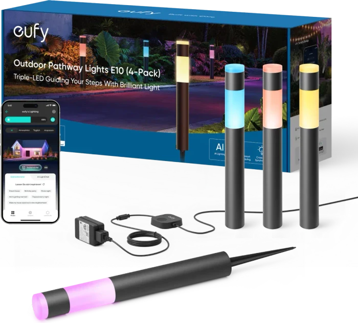 eufy E10 LED Wegeleuchte, 4 Stück