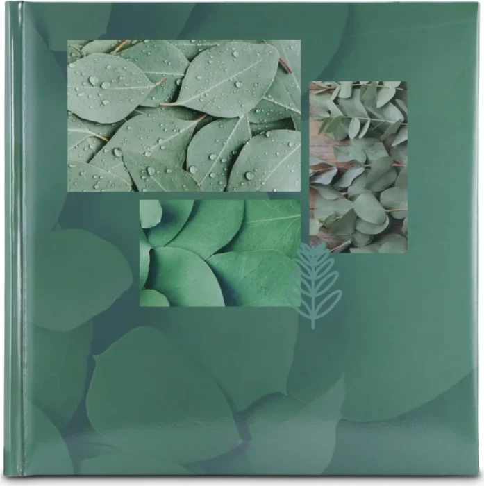 Hama Jumbo Fotoalbum, 30x30, 100 weiße Seiten, Singo II Leaves