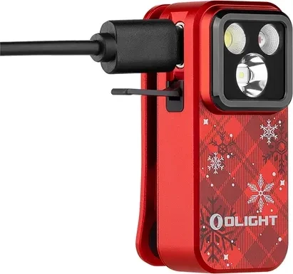 OLight Oclip Pro Taschenlampe snowflake red