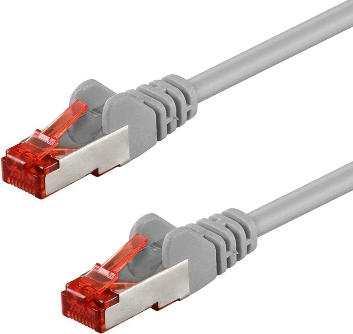 goobay Patchkabel, Cat6, S/FTP, RJ-45/RJ-45, 0.5m, grau