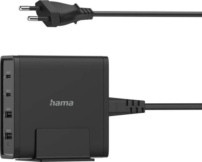 Hama Universal-USB-C-Ladestation 4-fach Power Delivery (PD) schwarz