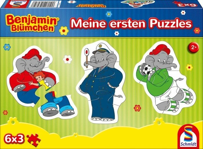 Schmidt Spiele Benjamin Blümchen Meine ersten Puzzles 6x 3