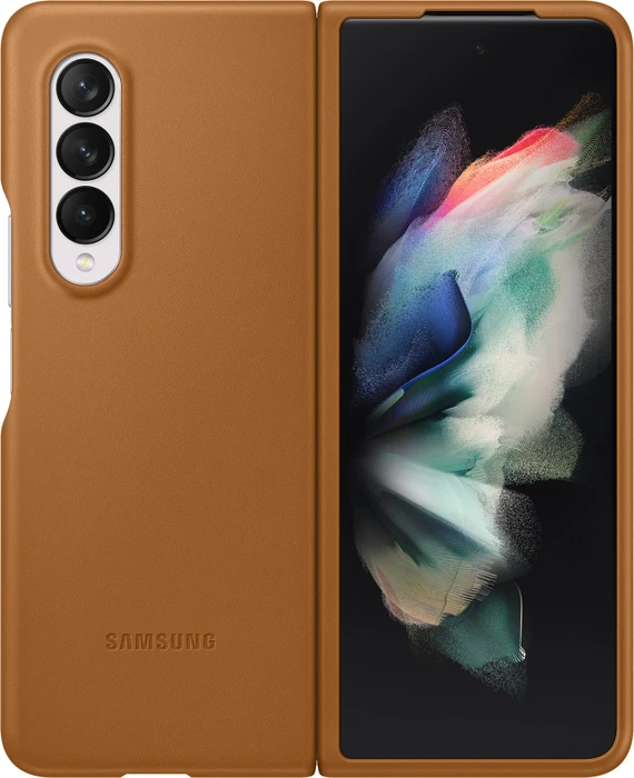 Samsung Leather Cover für Galaxy Z Fold 3 5G