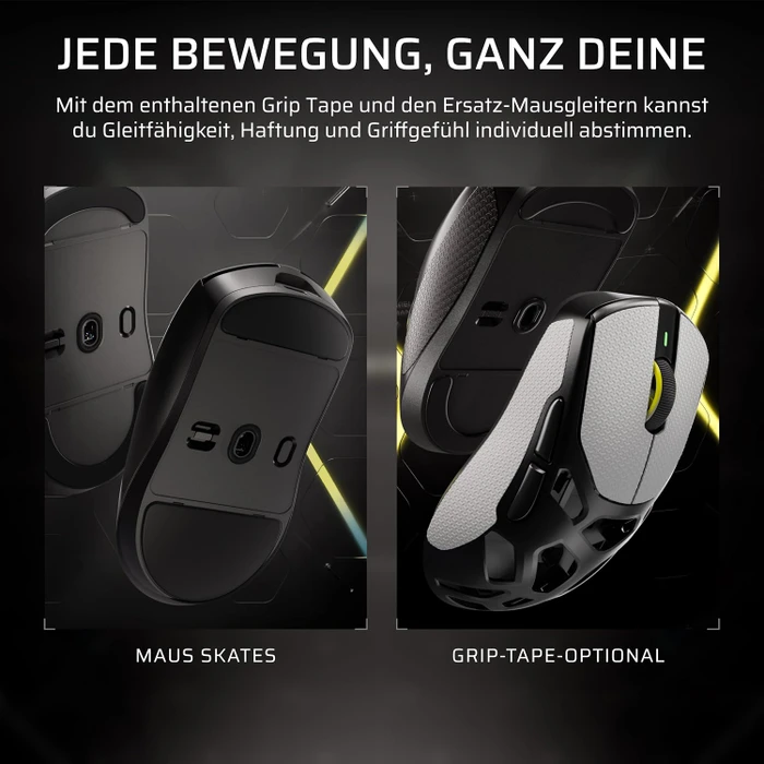 Corsair Sabre v3 Pro PureVector MG Ergo Ultralight Wireless, Magnesium, schwarz, USB