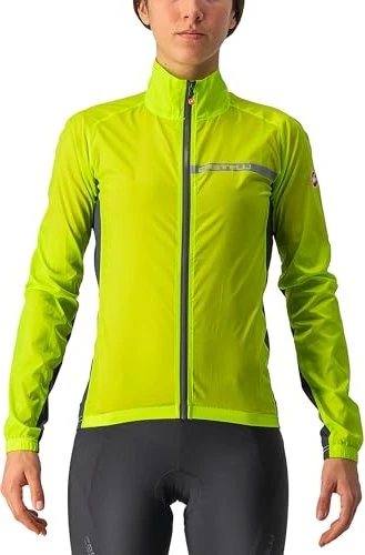 Castelli Squadra Stretch Fahrradjacke electric lime/dark grey (Damen)