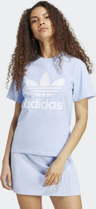 adidas Adicolor Classics Trefoil T-Shirt kurzarm blue dawn (Damen)