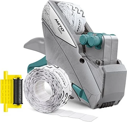 METO Preisauszeichner Classic L 1932, Starter-Set, grau/grün