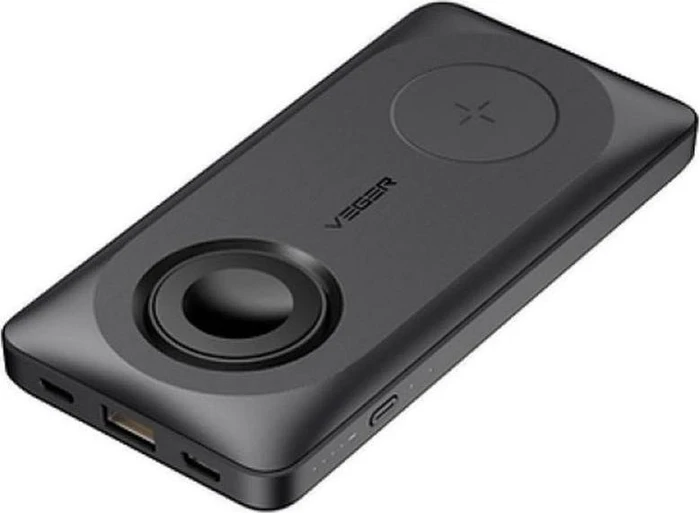 Veger Power Bank Magnetic 3-in-1 22.5W 10000mAh schwarz