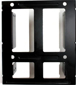 Fantec Einbaurahmen 2x 2.5" in 3.5", schwarz