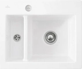 Villeroy & Boch Subway 60 XM flat flächenbündig Becken rechts mit Ablauffernbedienung snow white